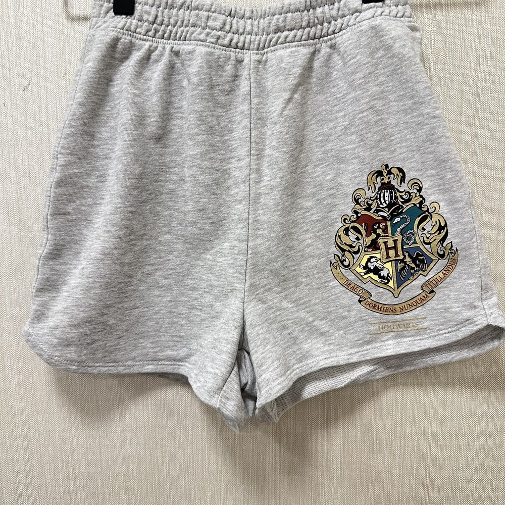H&M Hogwarts Kids Girls Sz 14 Shorts Gray Harry Potter